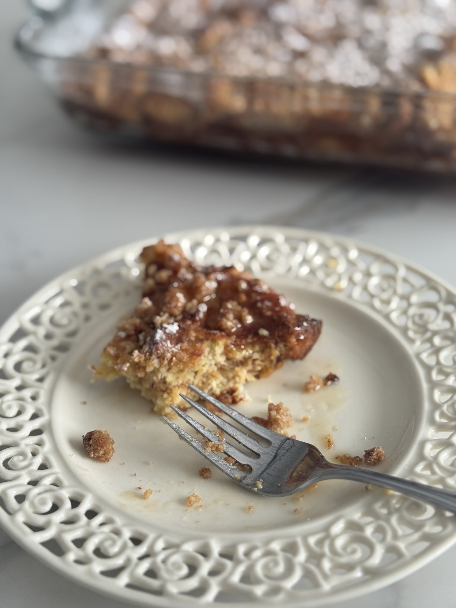 Cinnamon Streusel French Toast Casserole